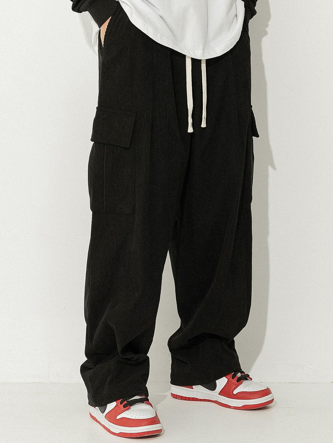 Italo® | Loose Fit Corduroy Cargo Pants - Image 6