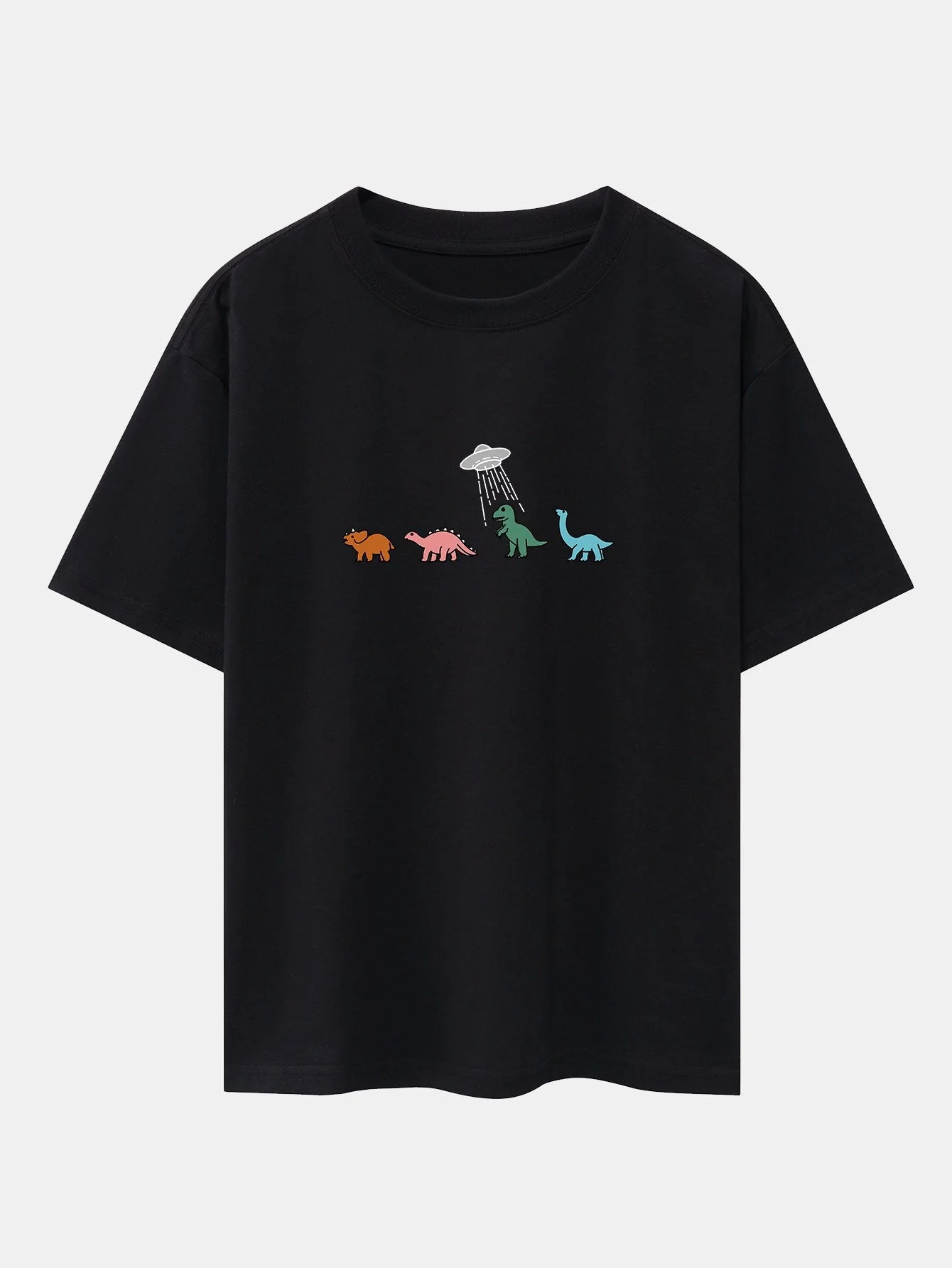 Iván® | Cartoon Dinosaur Print Heavy Weight Oversize T-Shirt - Image 5