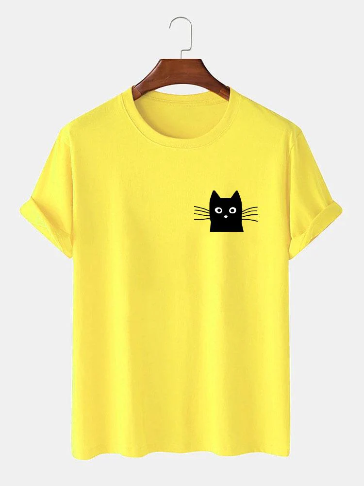 Ivan® | Cat Face Print T-Shirt - Image 10
