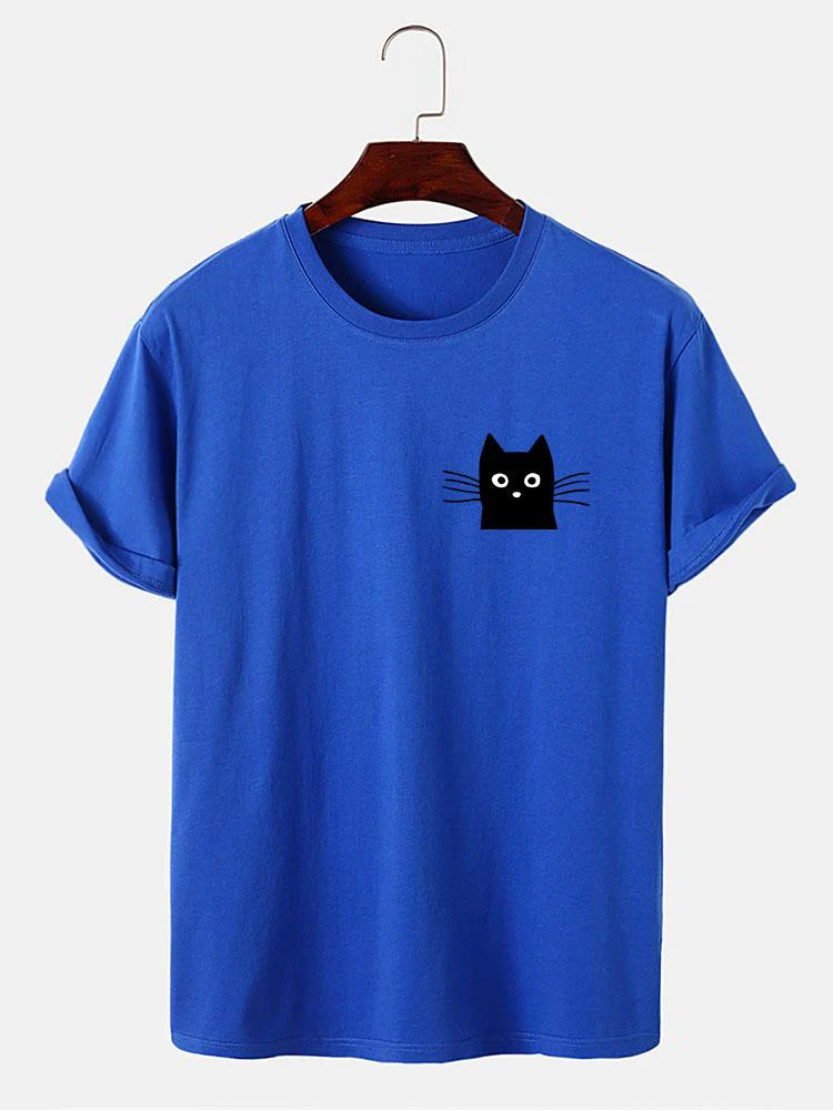 Ivan® | Cat Face Print T-Shirt - Image 11