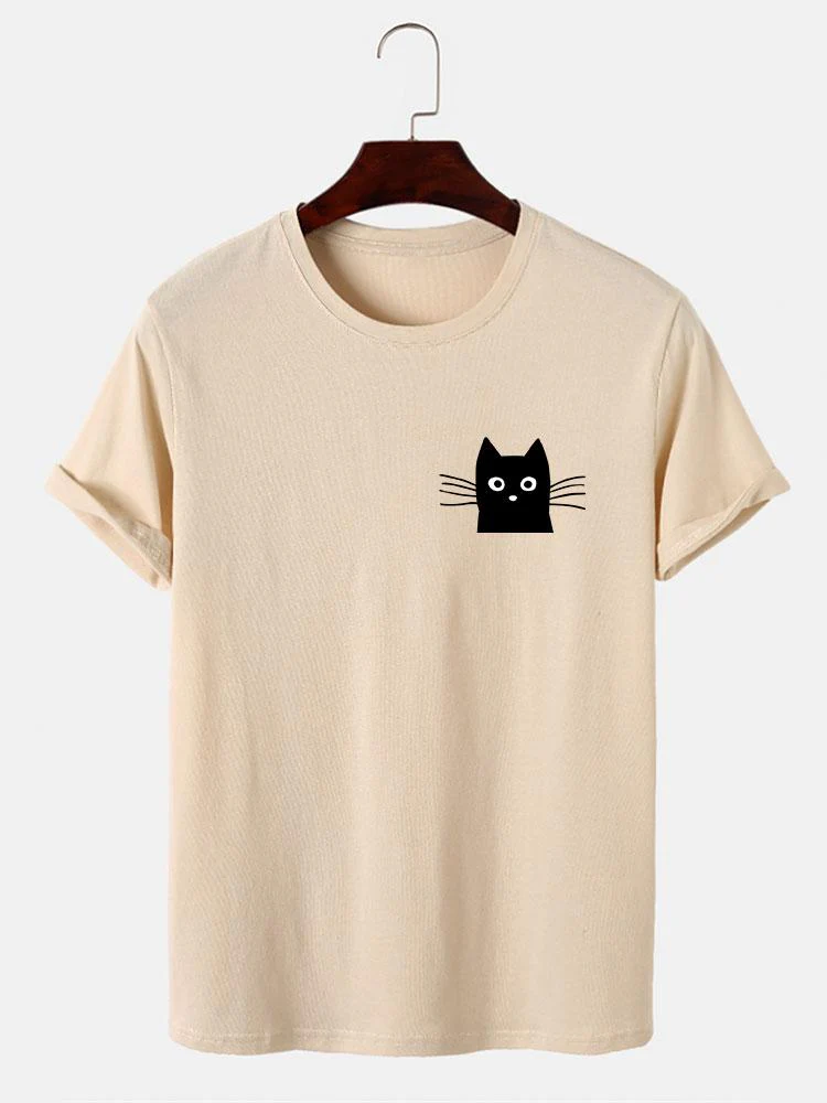 Ivan® | Cat Face Print T-Shirt - Image 2