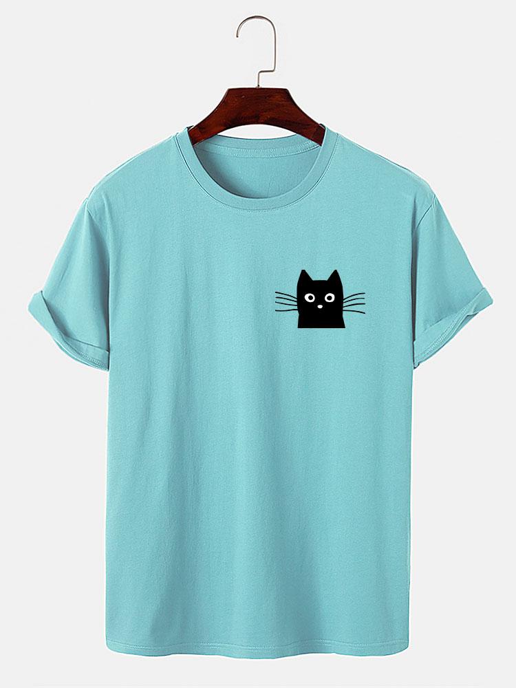 Ivan® | Cat Face Print T-Shirt - Image 7
