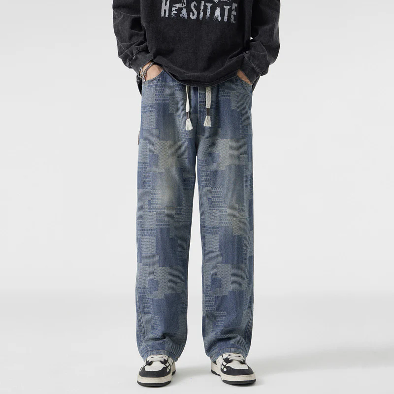 Iván® | Patchwork Denim Joggers - Image 2