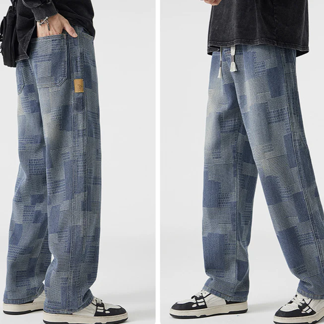 Iván® | Patchwork Denim Joggers - Image 4