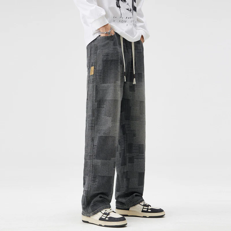Iván® | Patchwork Denim Joggers - Image 6