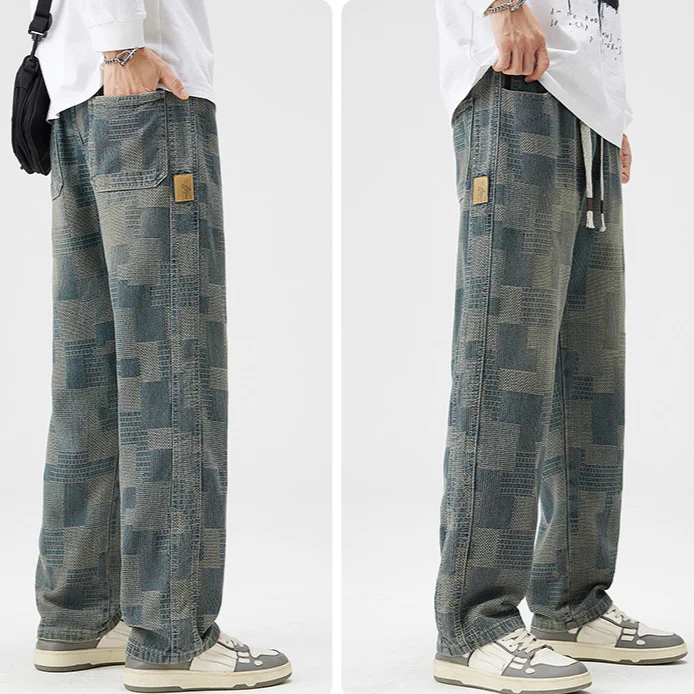 Iván® | Patchwork Denim Joggers - Image 9