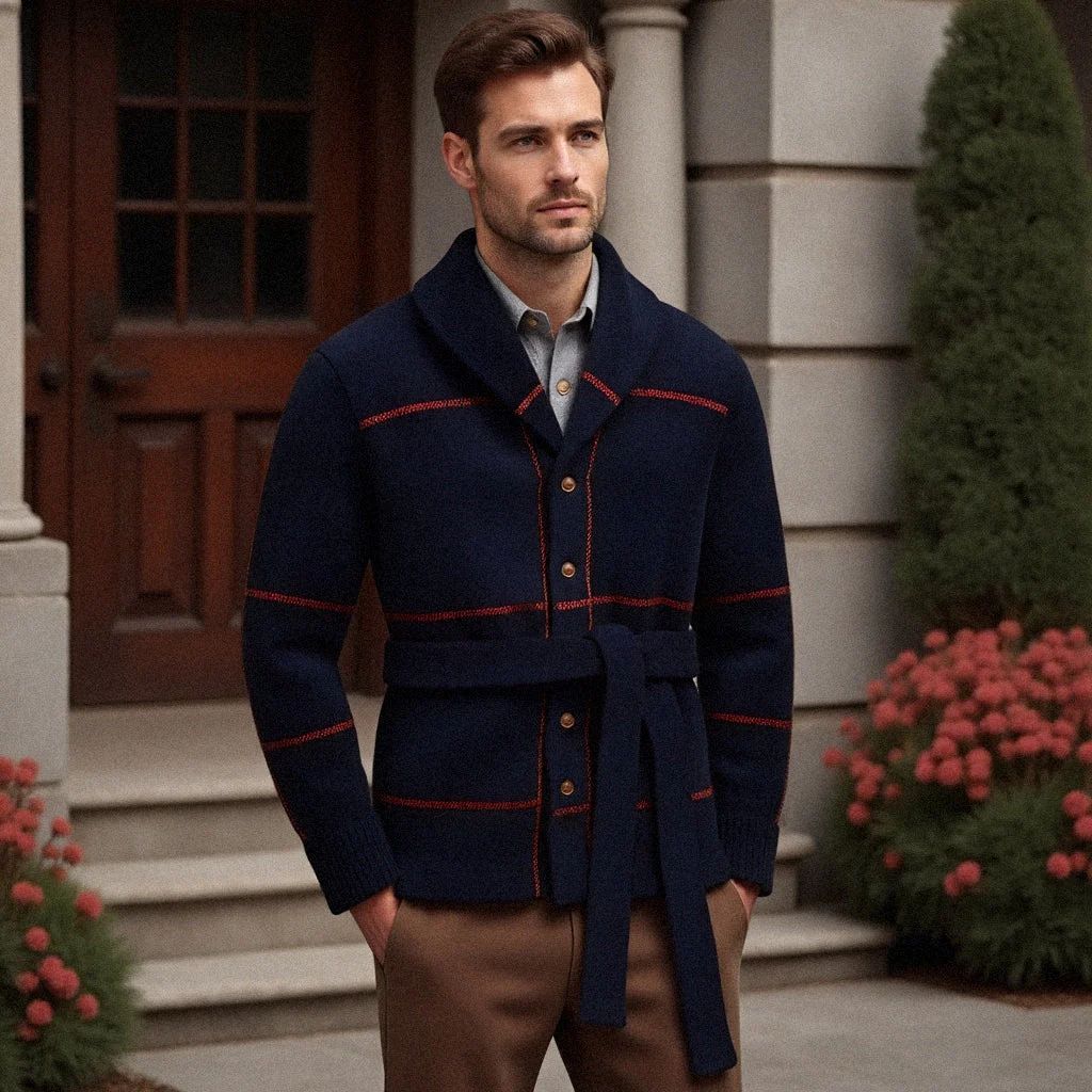 Ivo® | Luxury Knitted Sweater Coat With Belt - Image 2