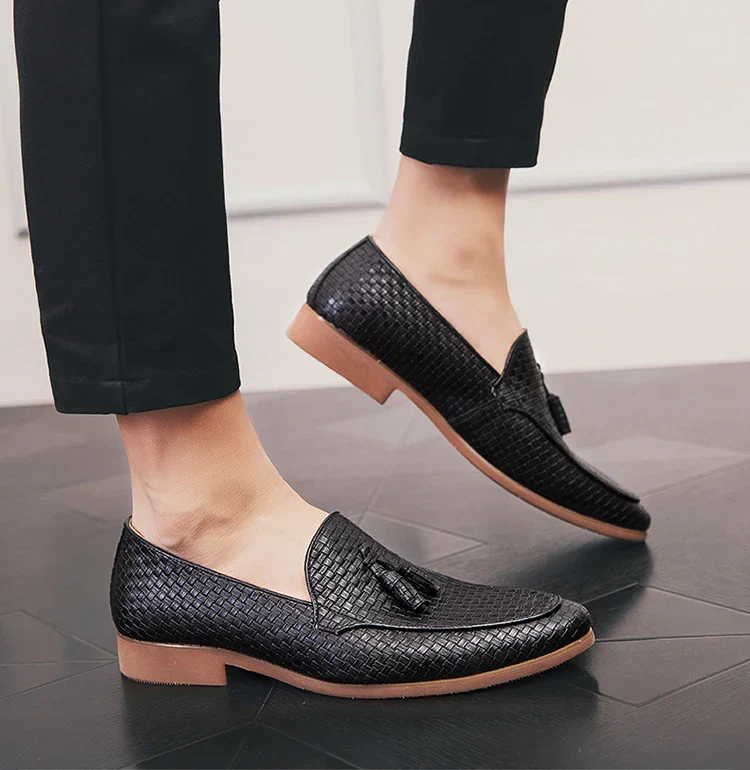 Jack | Lombardi Woven Tassel Loafers - Image 13