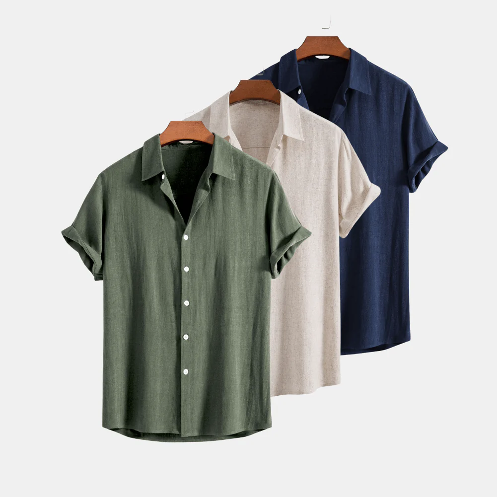 Jacob® | Set Of 3 Linen Shirts - Image 2