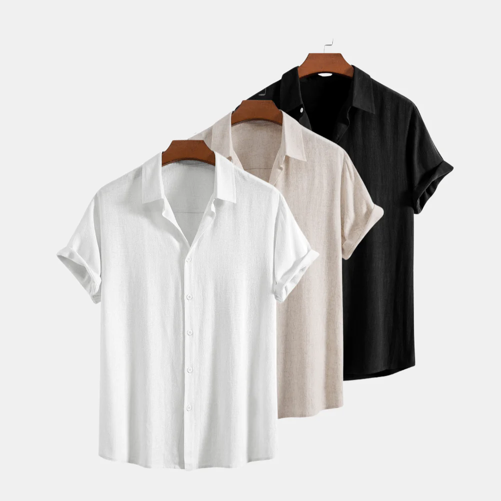 Jacob® | Set Of 3 Linen Shirts - Image 3