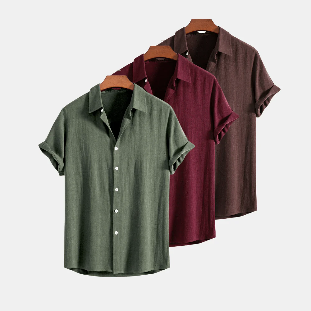 Jacob® | Set Of 3 Linen Shirts - Image 4