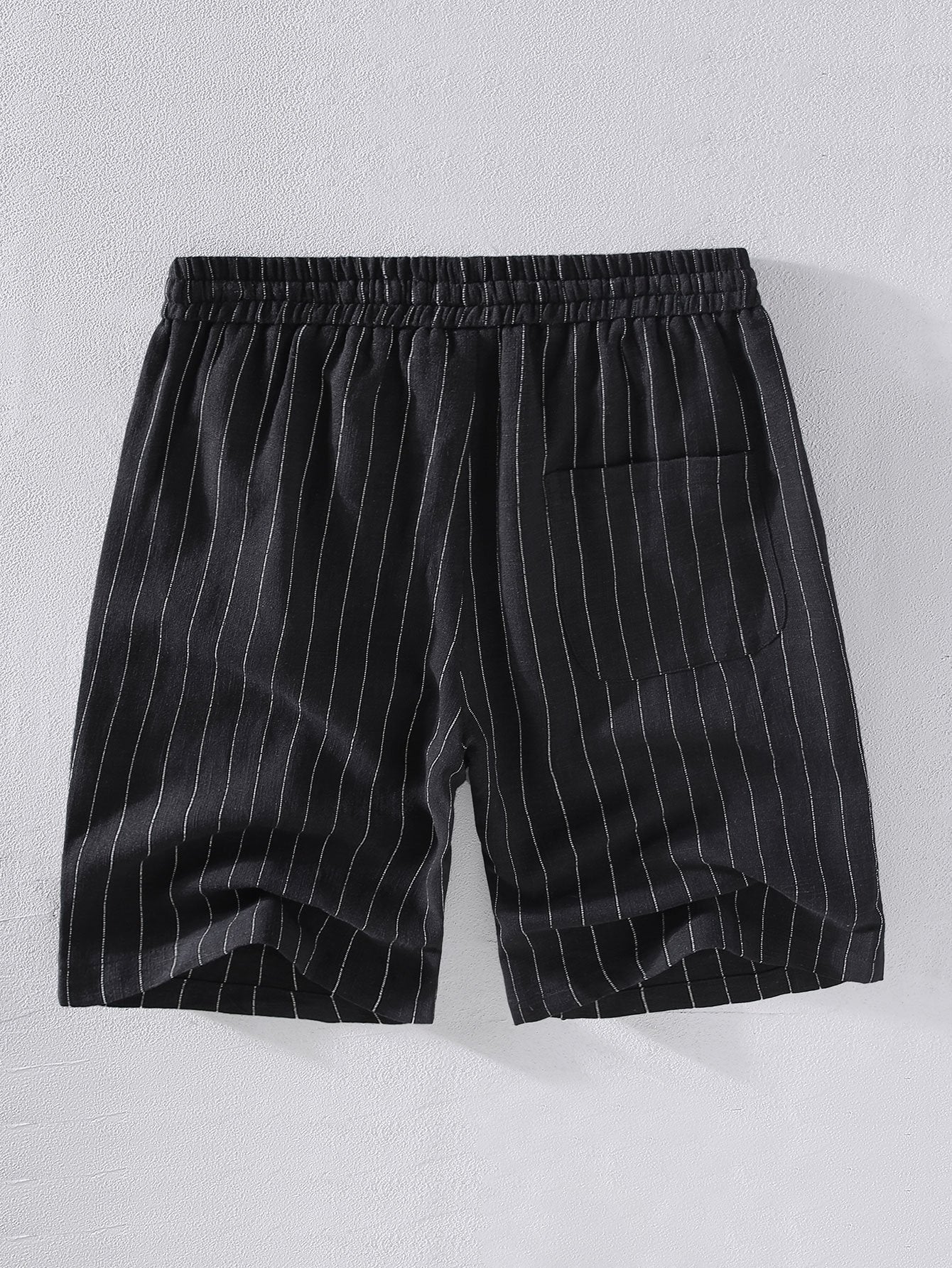 Jacobo® | Linen Cotton Blend Striped Shorts - Image 6