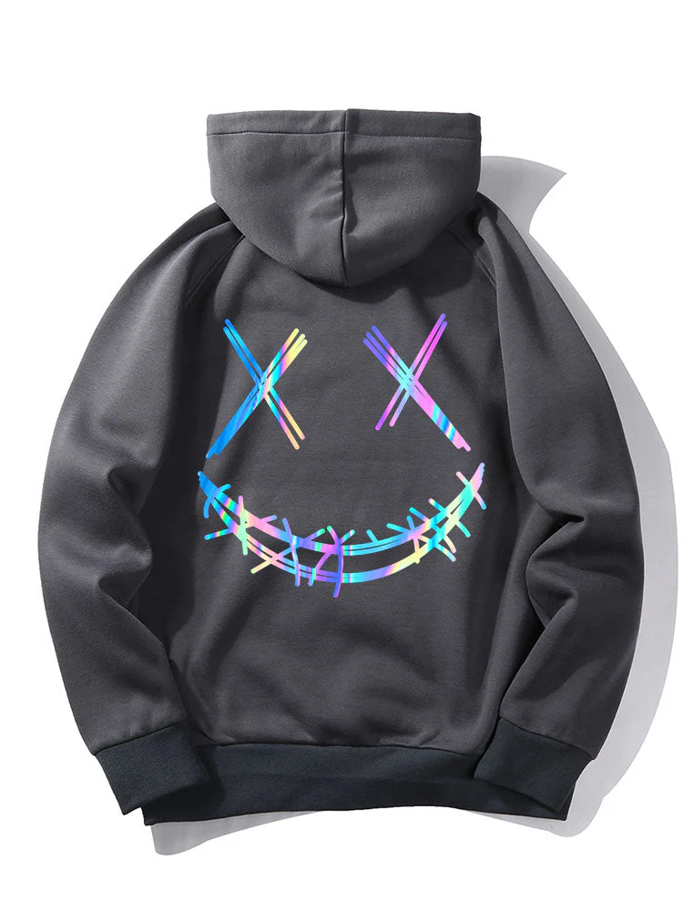 Jagger | Gradient Smiley Print Hoodie - Image 3