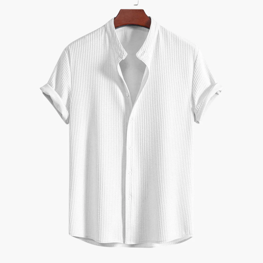 Jago | Men's stand-up collar shirt - Image 9