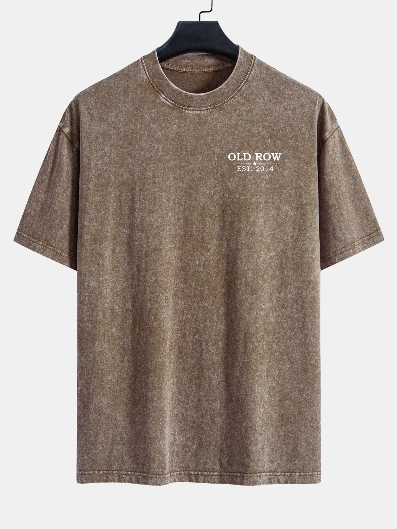 Jairo® | USA Old Row Beer Print Washed Distressed Drop Shoulder T-Shirt - Image 10