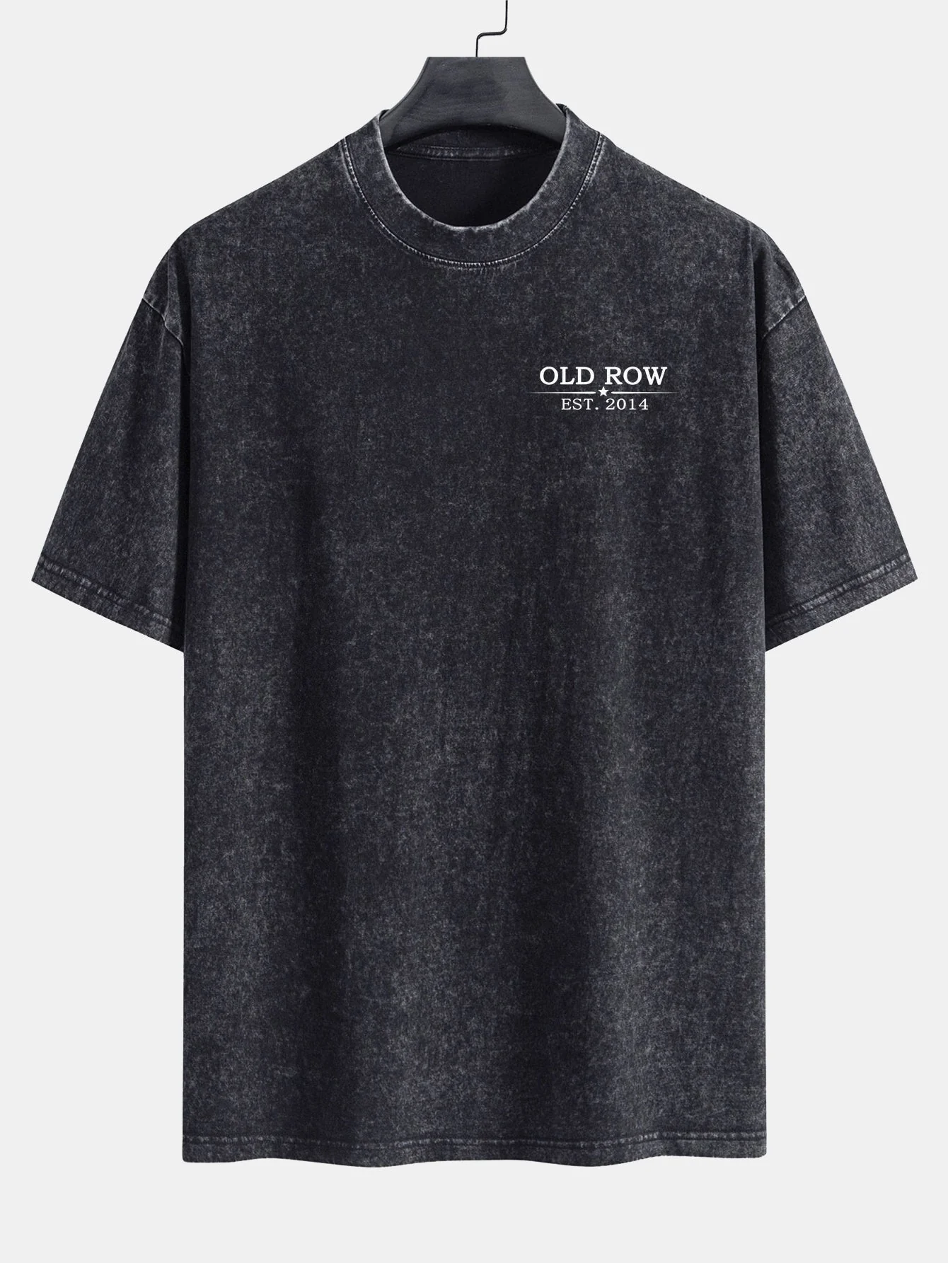 Jairo® | USA Old Row Beer Print Washed Distressed Drop Shoulder T-Shirt - Image 11