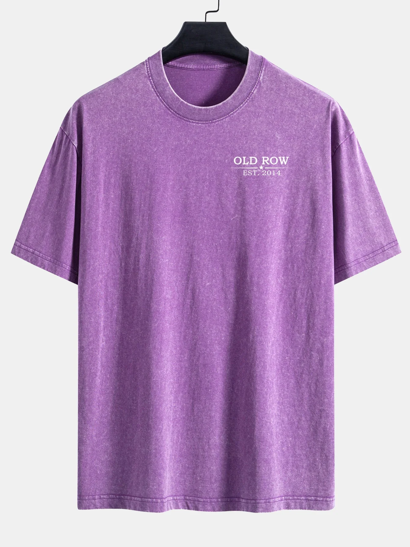 Jairo® | USA Old Row Beer Print Washed Distressed Drop Shoulder T-Shirt - Image 13