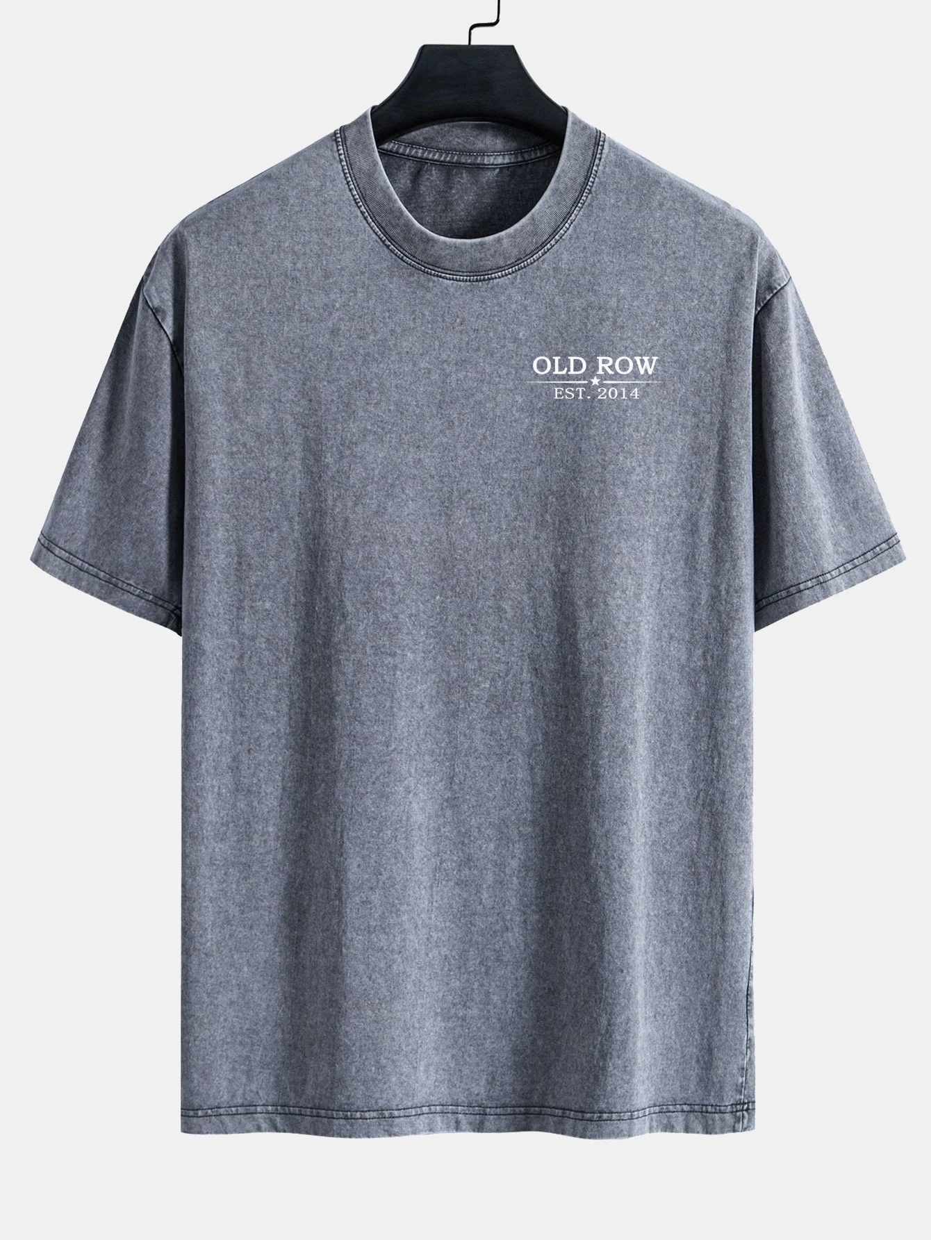 Jairo® | USA Old Row Beer Print Washed Distressed Drop Shoulder T-Shirt - Image 15