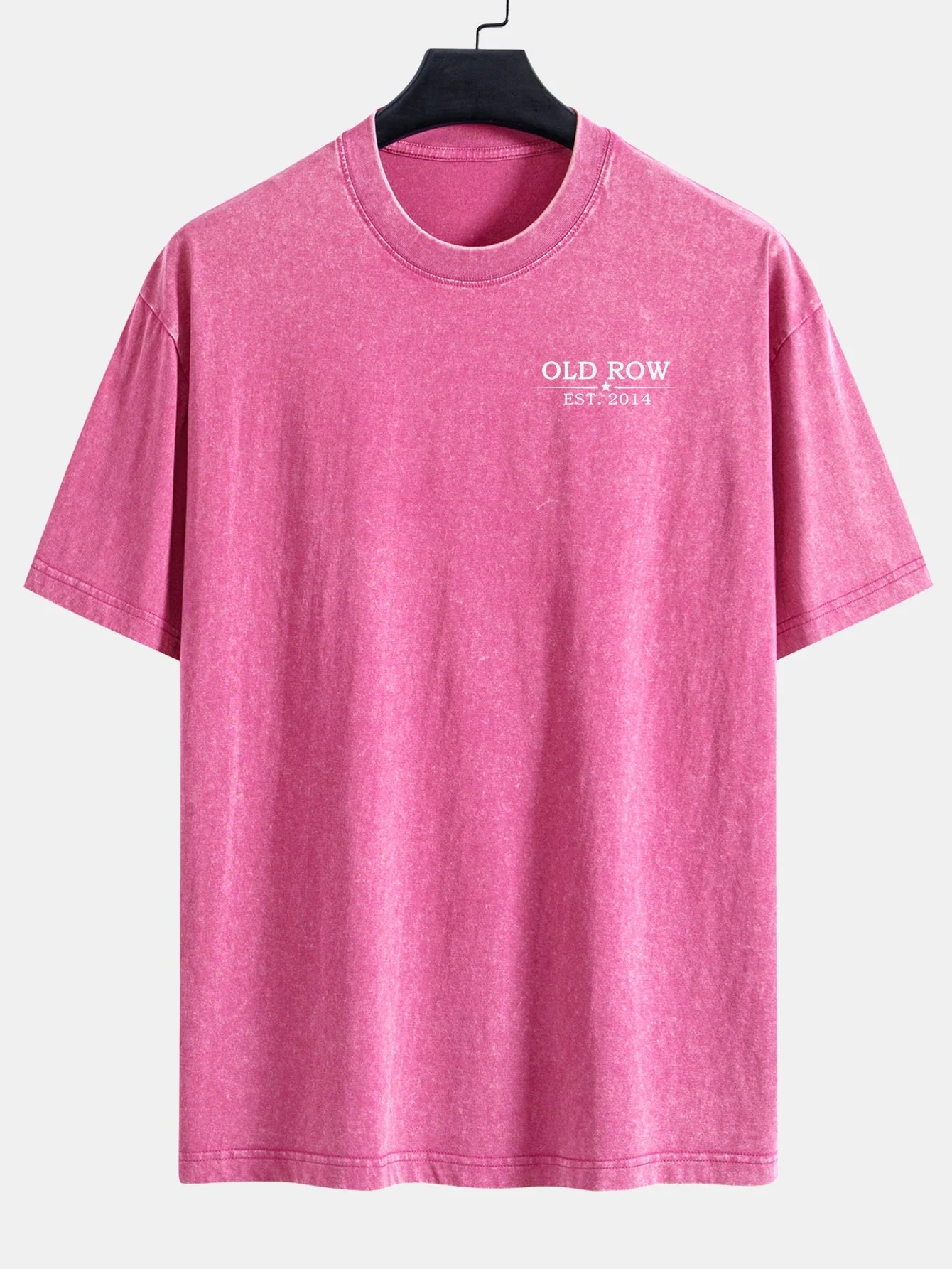 Jairo® | USA Old Row Beer Print Washed Distressed Drop Shoulder T-Shirt - Image 17