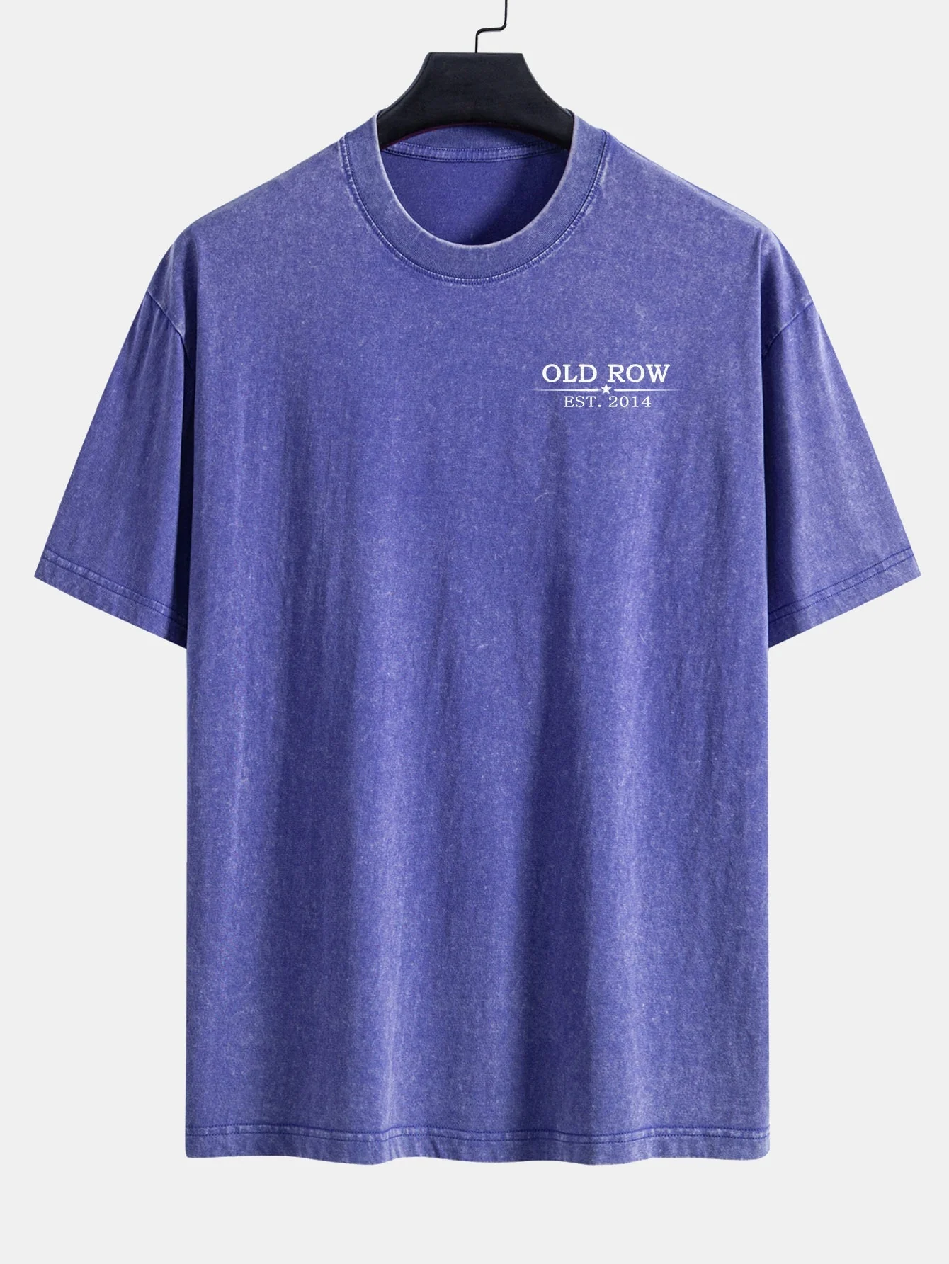 Jairo® | USA Old Row Beer Print Washed Distressed Drop Shoulder T-Shirt - Image 4
