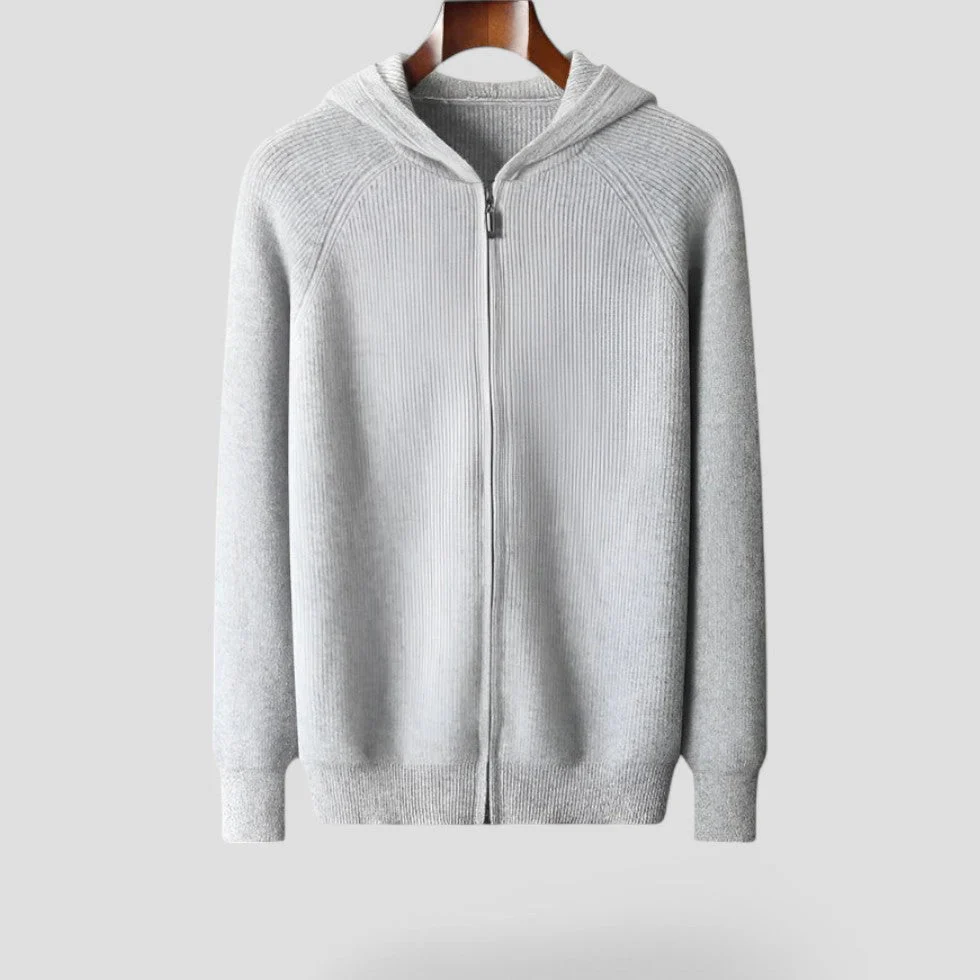 Jairo | Soft cashmere zip hoodie - Image 7