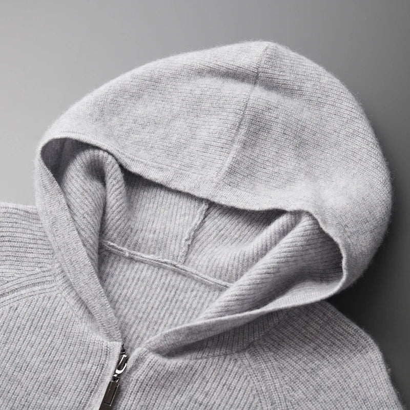 Jairo | Soft cashmere zip hoodie - Image 8