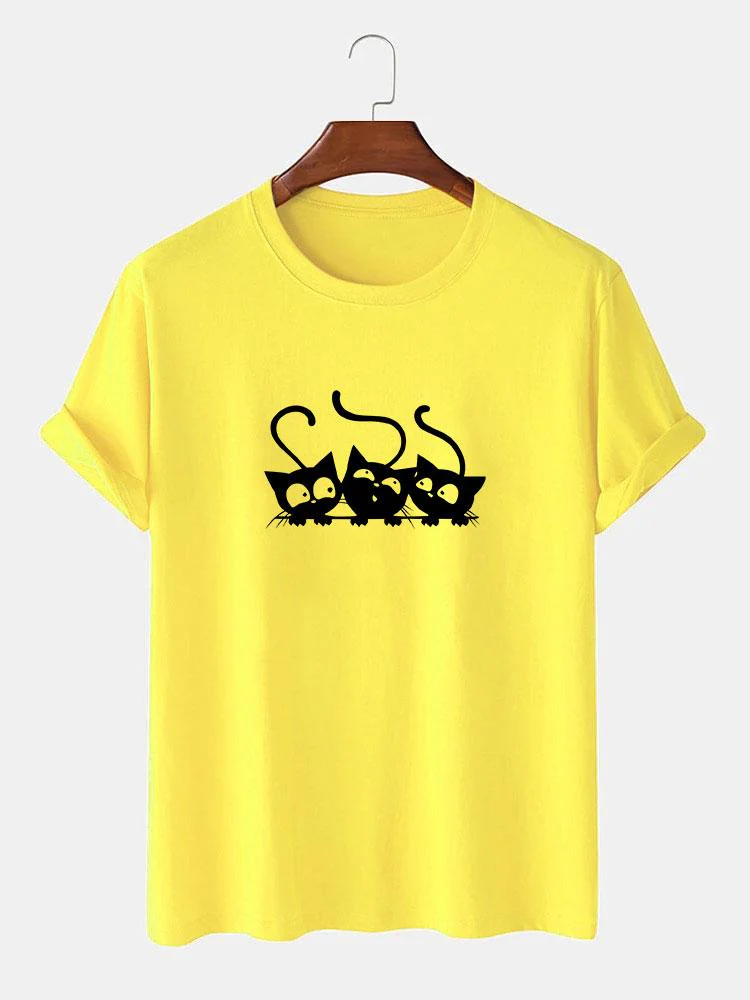 Jake® | Three Kittens Print T-Shirt - Image 11