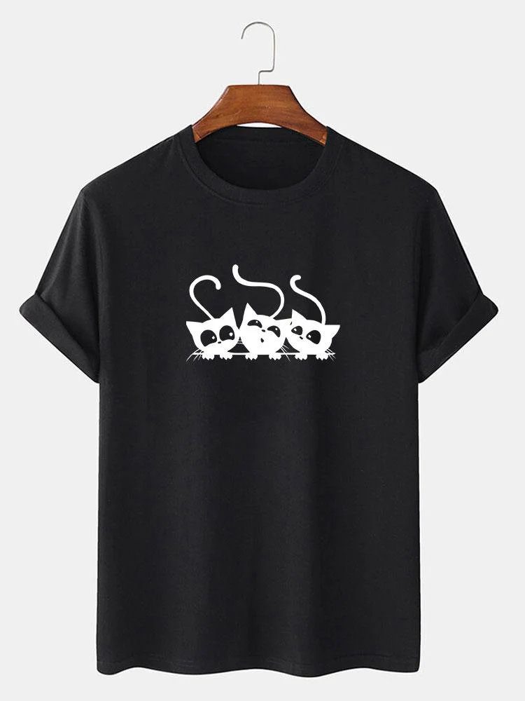 Jake® | Three Kittens Print T-Shirt - Image 12