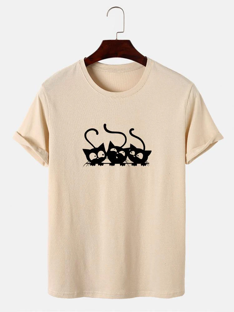Jake® | Three Kittens Print T-Shirt - Image 2