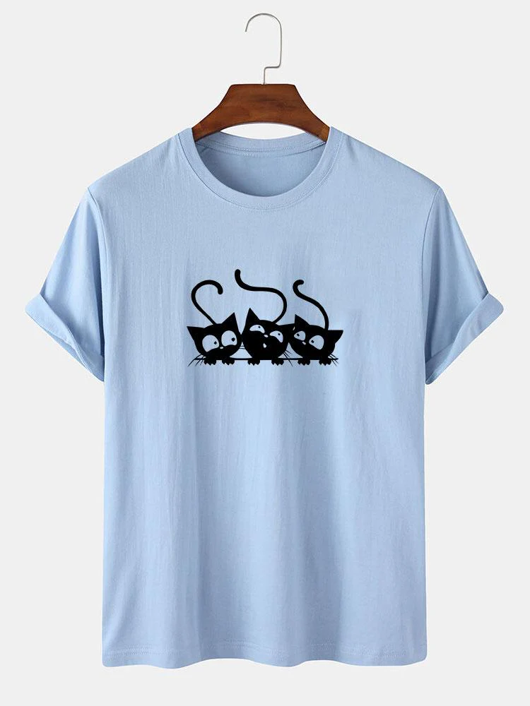 Jake® | Three Kittens Print T-Shirt - Image 4