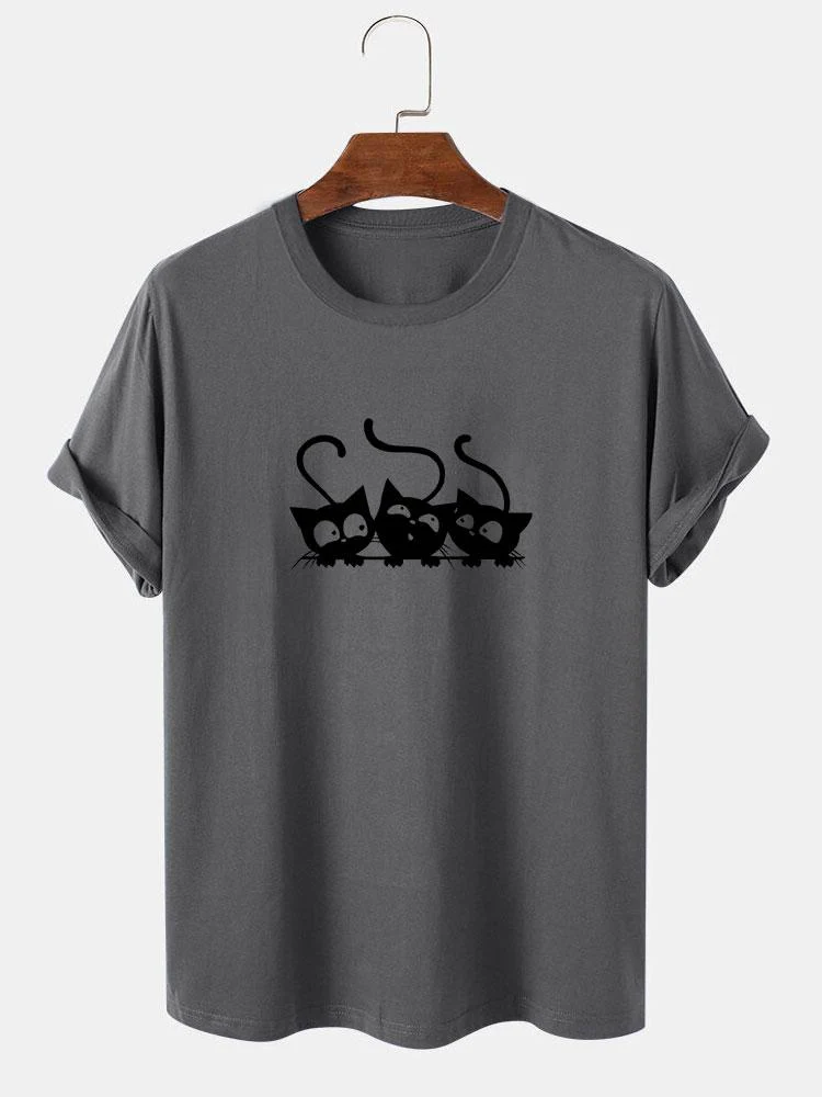 Jake® | Three Kittens Print T-Shirt - Image 7