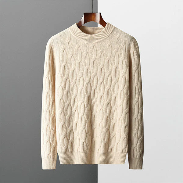 Jamal® | Elegant Winter Sweater For Men Made Of Knit - Image 2