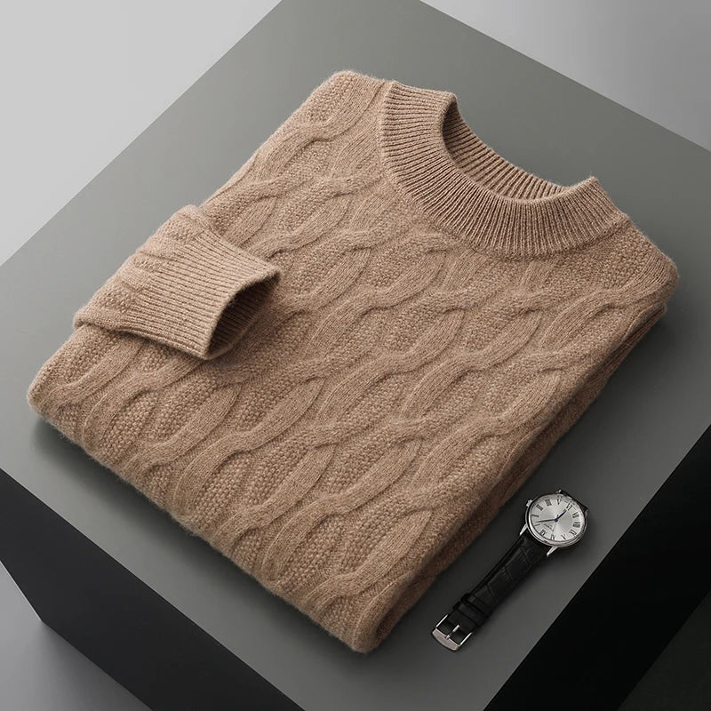Jamal® | Elegant Winter Sweater For Men Made Of Knit - Image 3