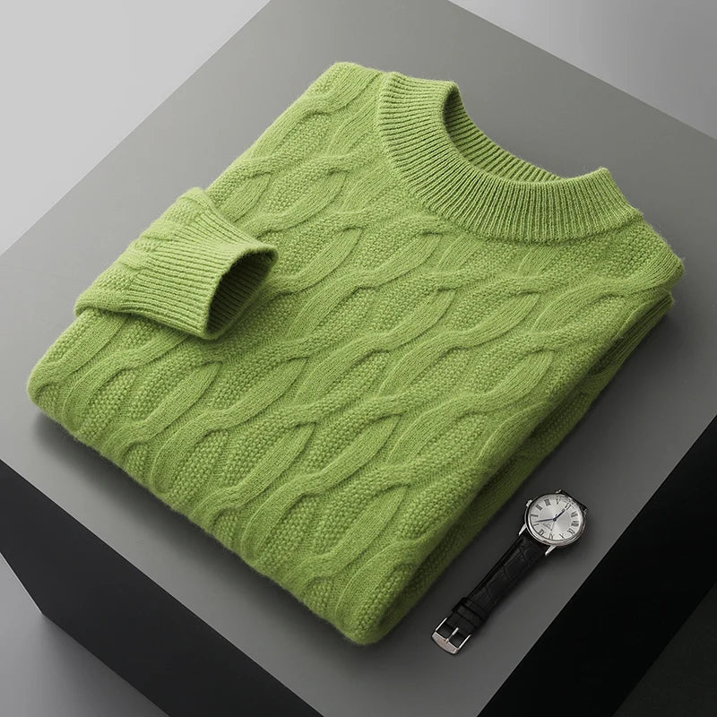 Jamal® | Elegant Winter Sweater For Men Made Of Knit - Image 4