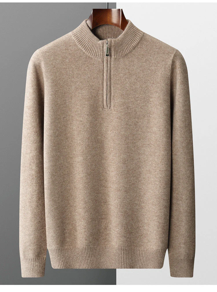 James® | Cashmere Sweater With Half Zipper - Image 2