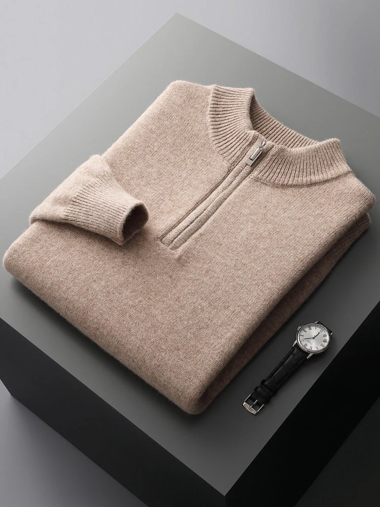 James® | Cashmere Sweater With Half Zipper - Image 5