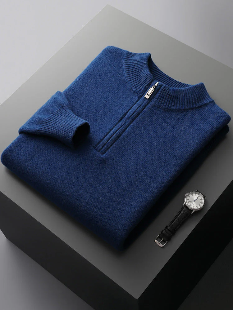James® | Cashmere Sweater With Half Zipper - Image 6