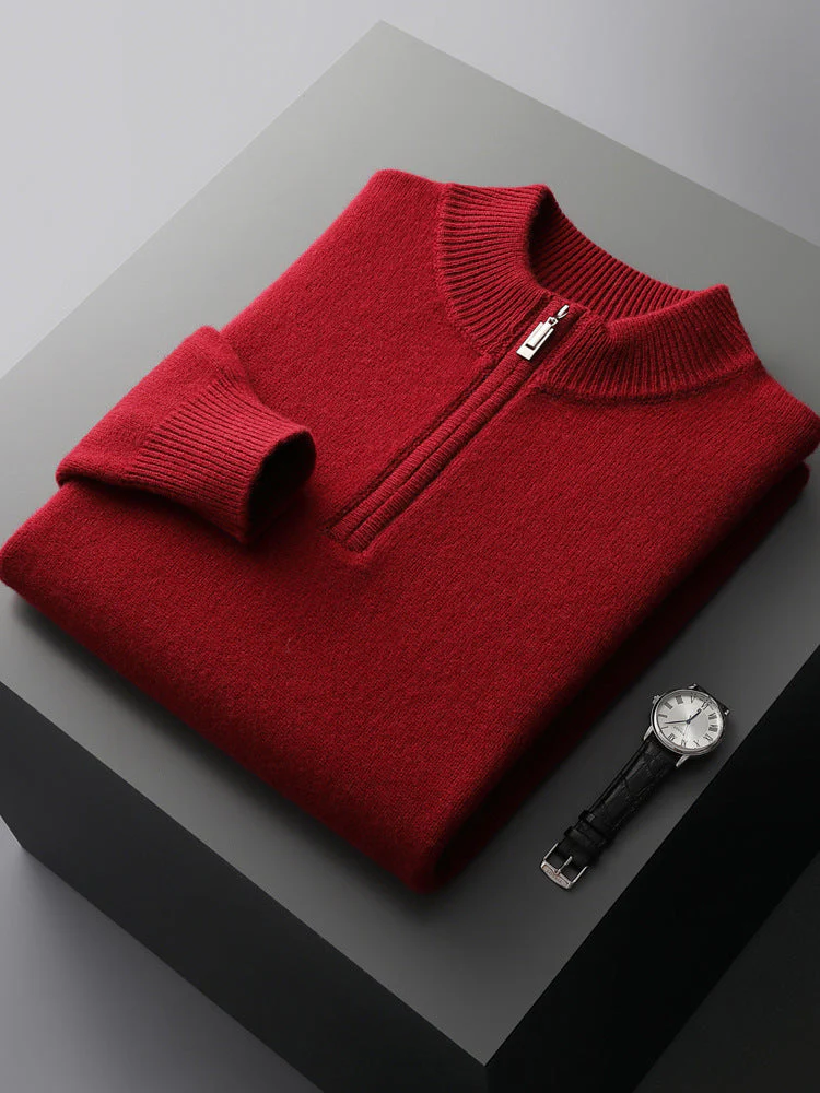 James® | Cashmere Sweater With Half Zipper - Image 7