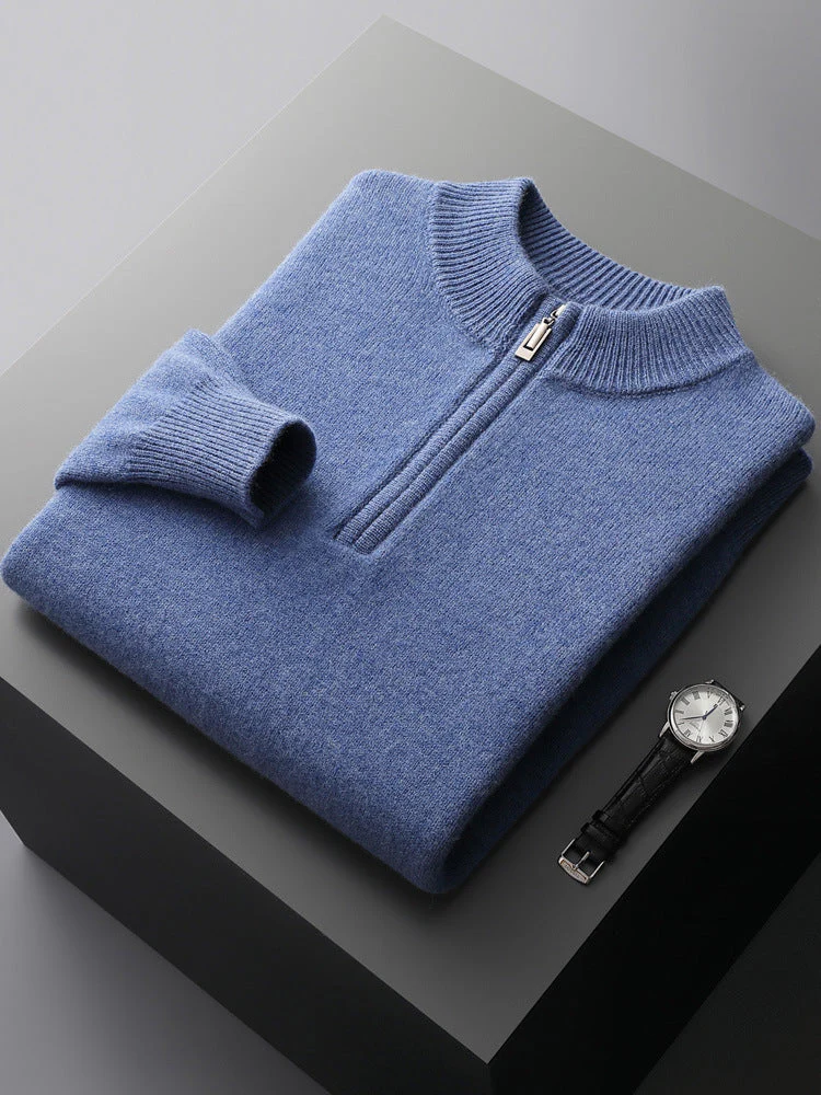 James® | Cashmere Sweater With Half Zipper - Image 9