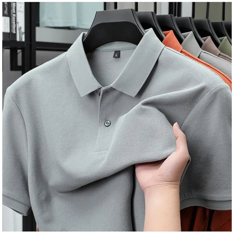 James | Casual Cotton Polo Shirt - Image 12