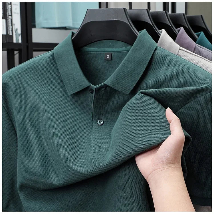 James | Casual Cotton Polo Shirt - Image 16
