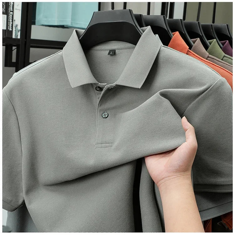 James | Casual Cotton Polo Shirt - Image 17