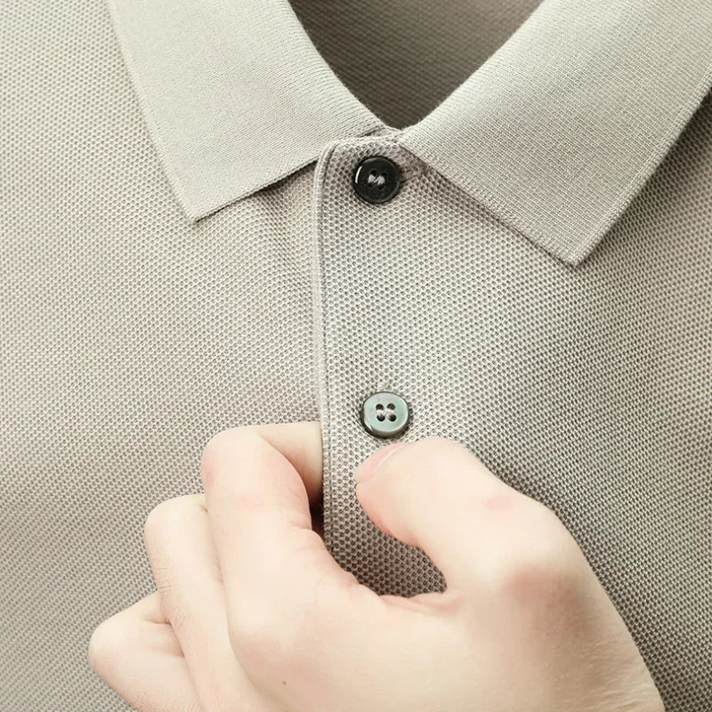 James | Casual Cotton Polo Shirt - Image 2