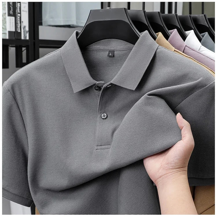 James | Casual Cotton Polo Shirt - Image 22