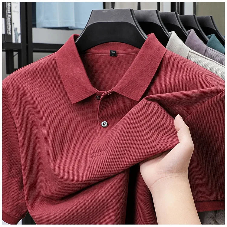 James | Casual Cotton Polo Shirt - Image 6