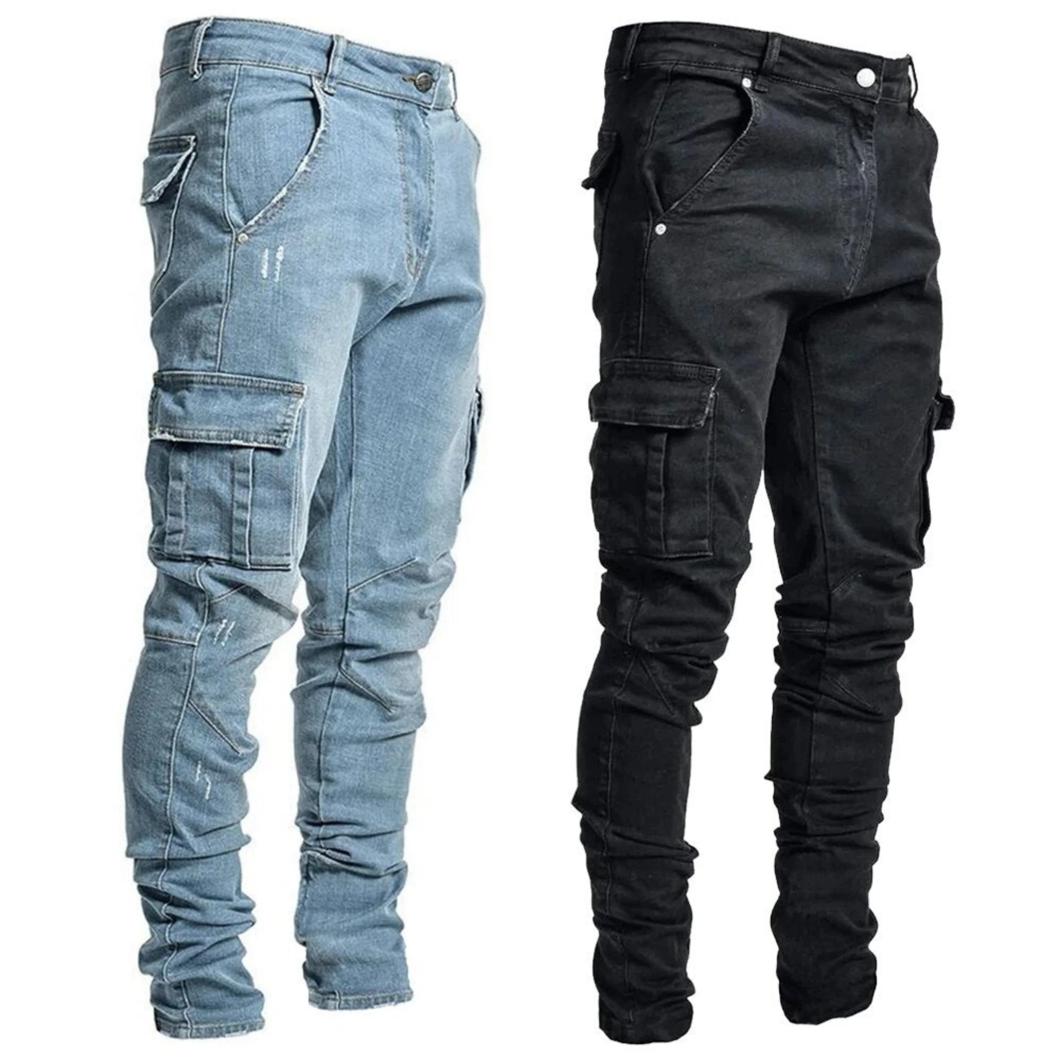 Jamie® | Men's slim fit cargo trousers - Image 4