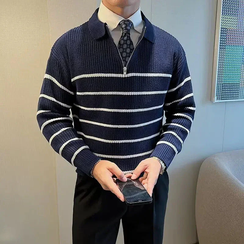Jared® | Striped Polo Sweater - Image 4