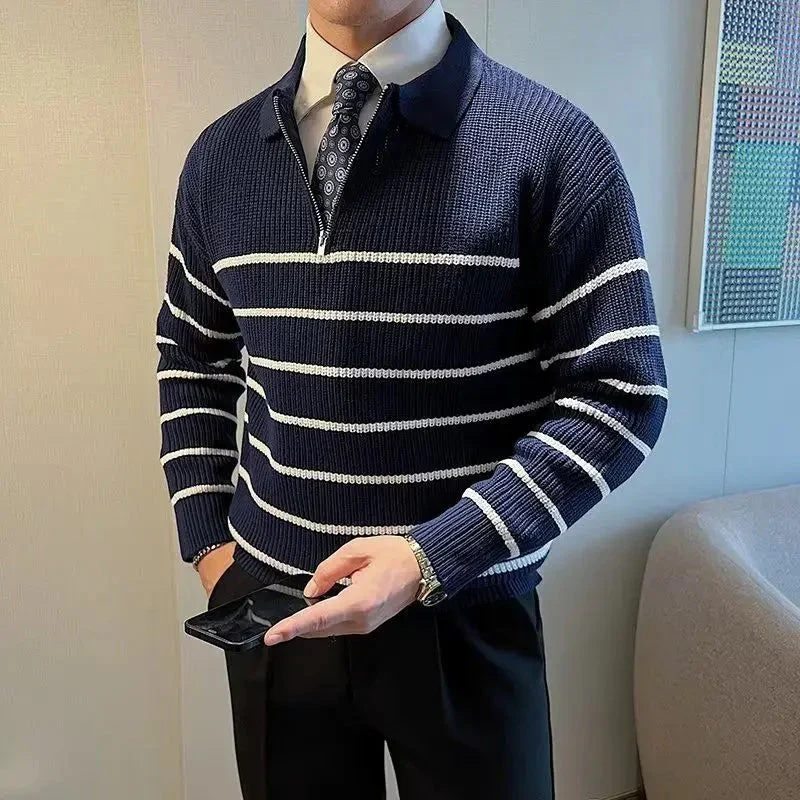 Jared® | Striped Polo Sweater - Image 5