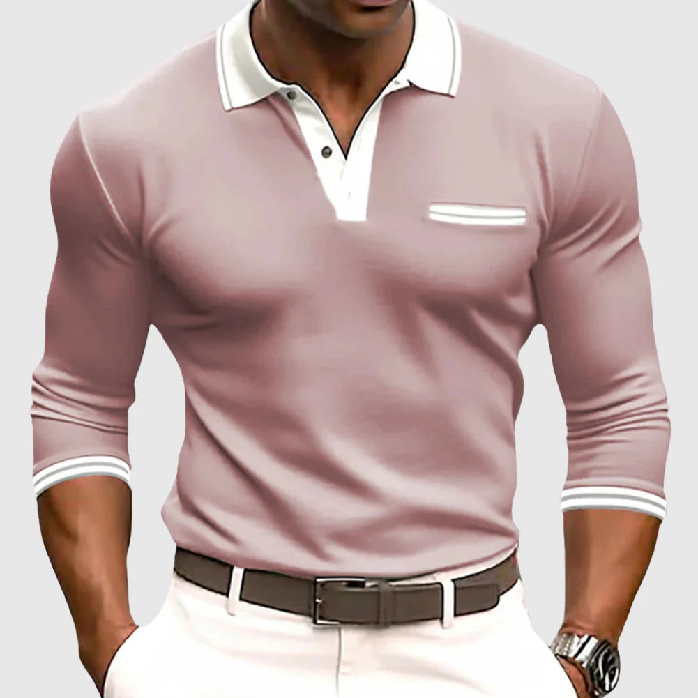 Jared | Shirt with elegant contrast details - Image 2