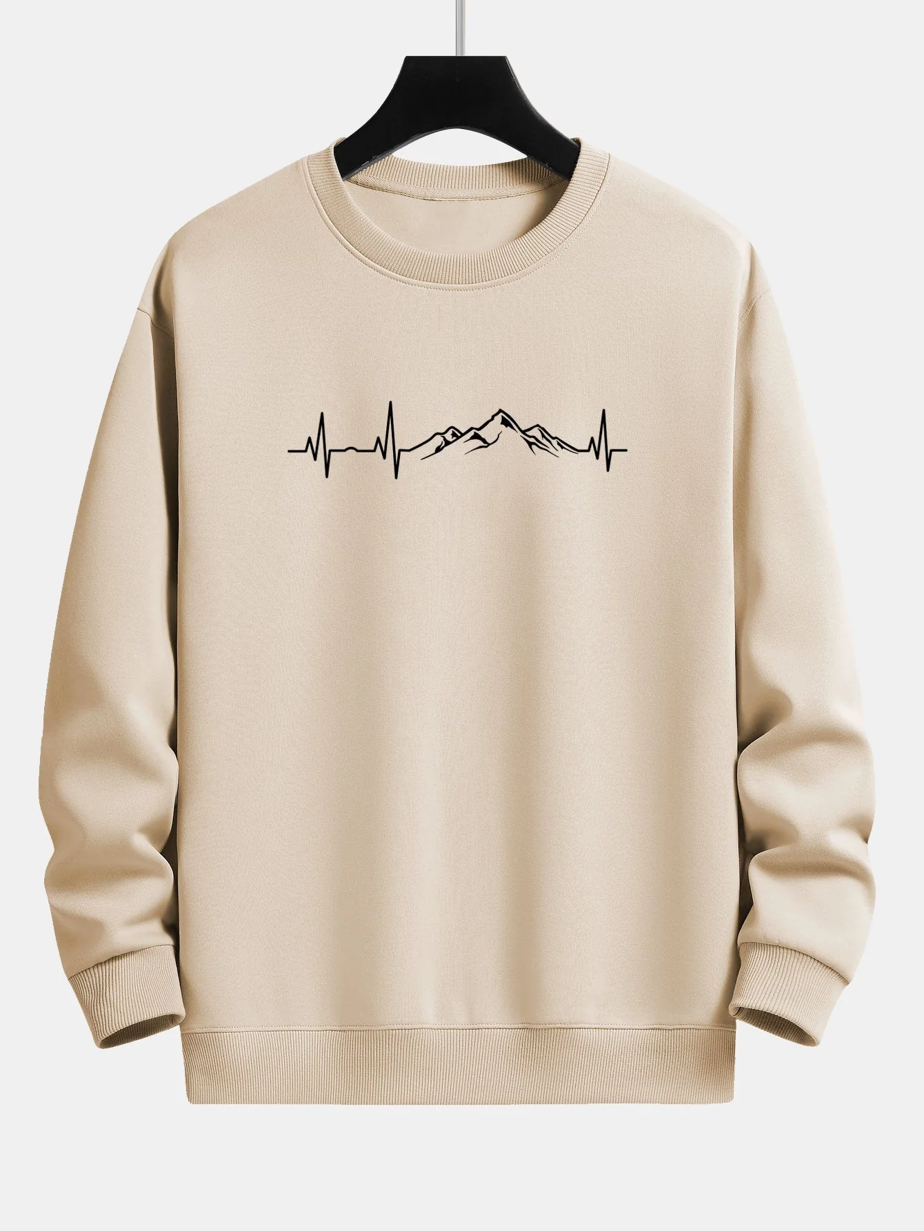 JarekĀ® | Heartbeat Mountain Print Relax Fit Sweatshirt - Image 5